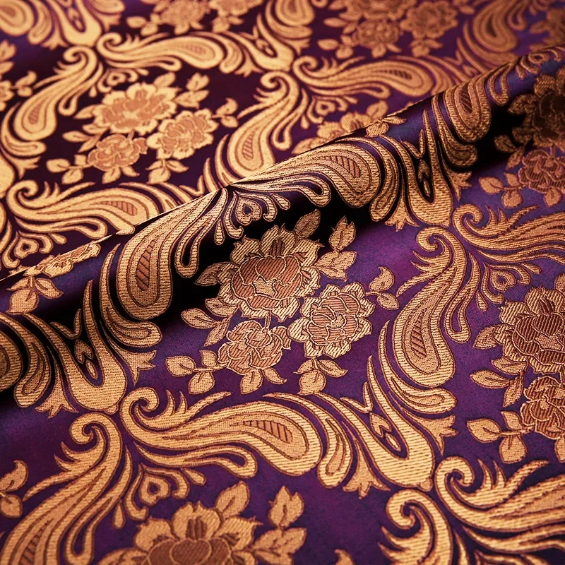 250*75cm Brocade Fabric Cheongsam and Kimono Material Satin Fabric for Sewing DIY Cloth Fabric