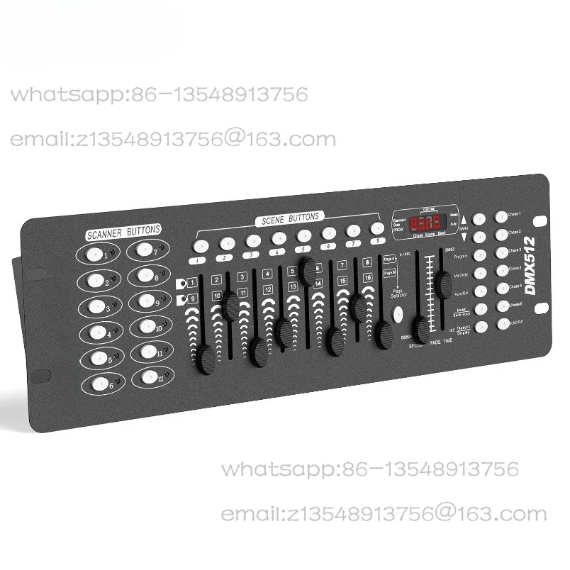 

192 DMX Controller DJ Equipment DMX 512 Grand Console Stage Lighting Controller for Par Light Moving Head Clubs Concerts