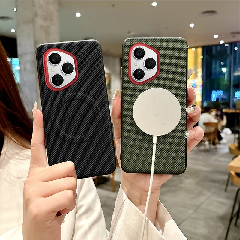 

Чехол для Honor 400 Pro, роскошный чехол из искусственной кожи с магнитной беспроводной зарядкой, защитная задняя крышка, чехол CMDKNPCX