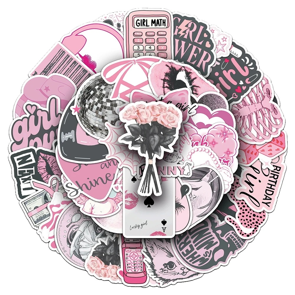 10/30/50pcs INS Cartoon Estetica Ragazza Adesivi Carino Creativo Graffiti Decalcomanie FAI DA TE Skateboard Telefono Diario Decorazione pacchetto di adesivi