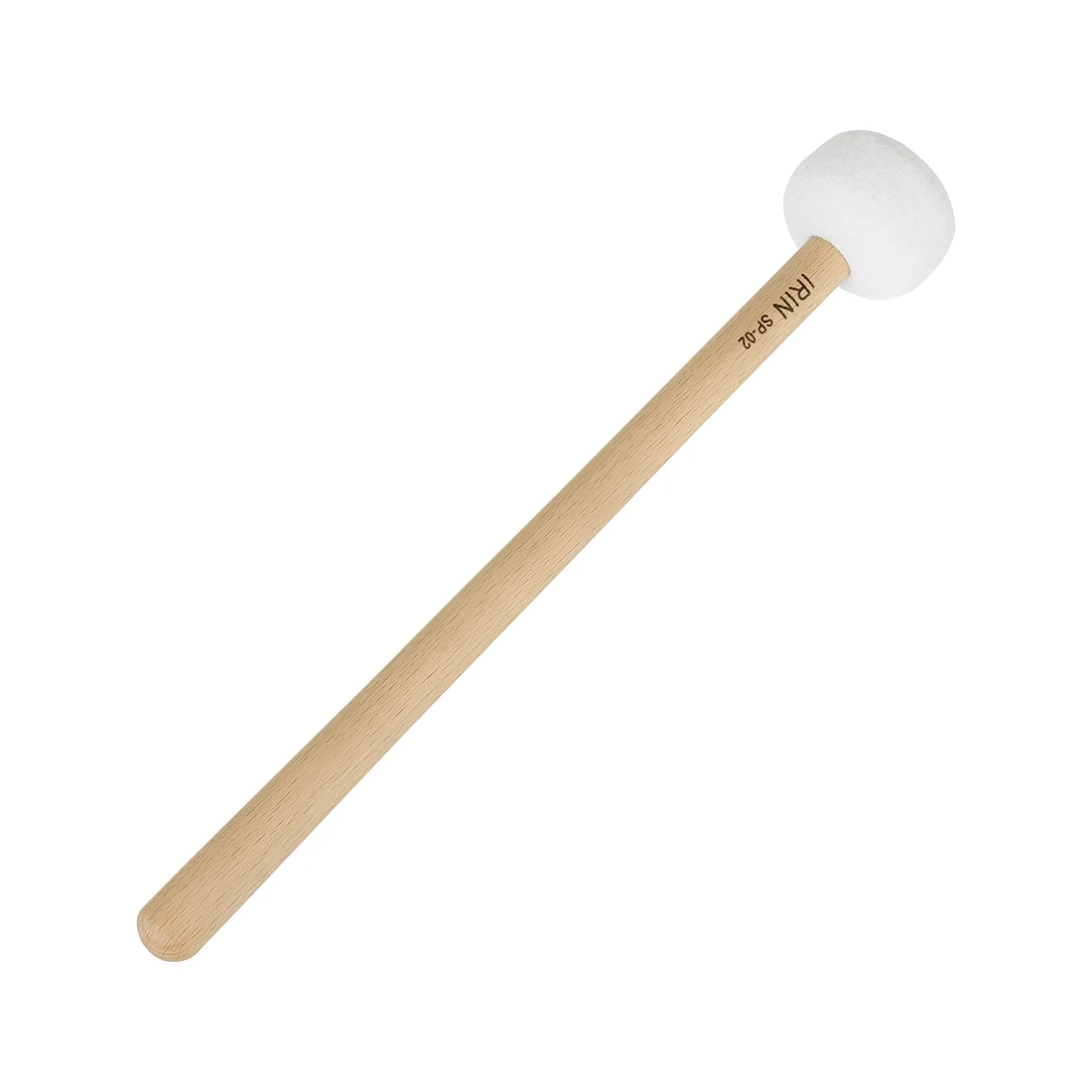 

IRIN Bass Drum Medium Drumsticks Beech Handle Off White Drum Mallet For Performance/Practice Percussion Instrument Parts