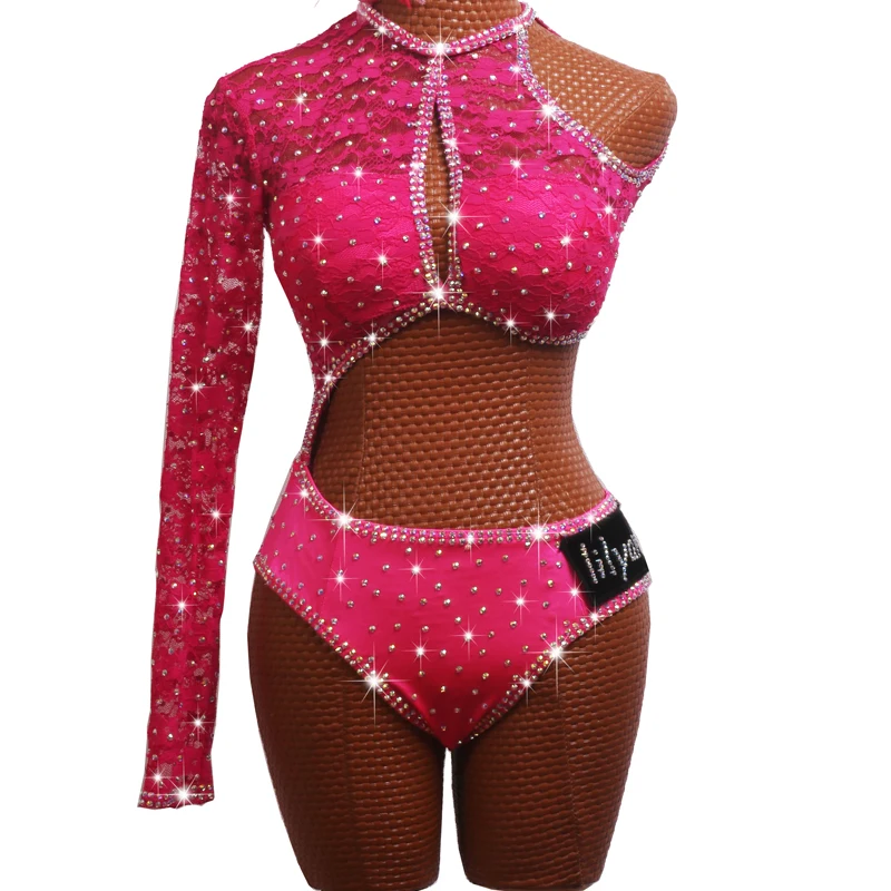 Women Pole Dance Clothing  Steel Pipe Girl Costume Party Performing Dress Clubwear Costumes Sexy Dance