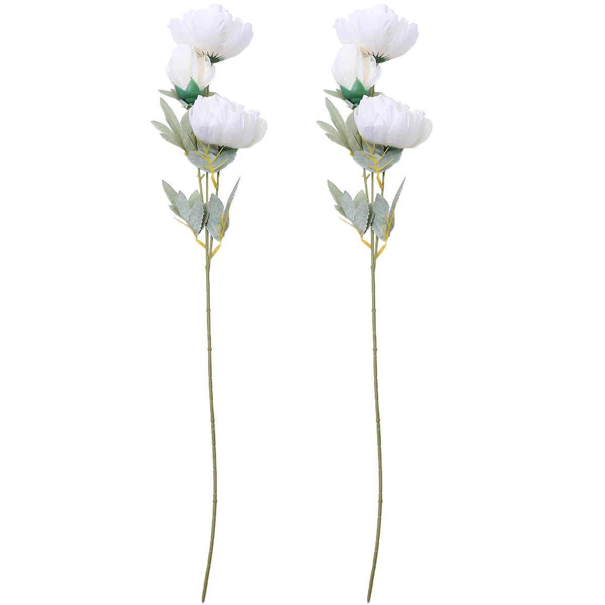 

2PCS Artificial Lifelike Ornament Flower Decor Photography Props Simulation Flower Lifelike Ornament
