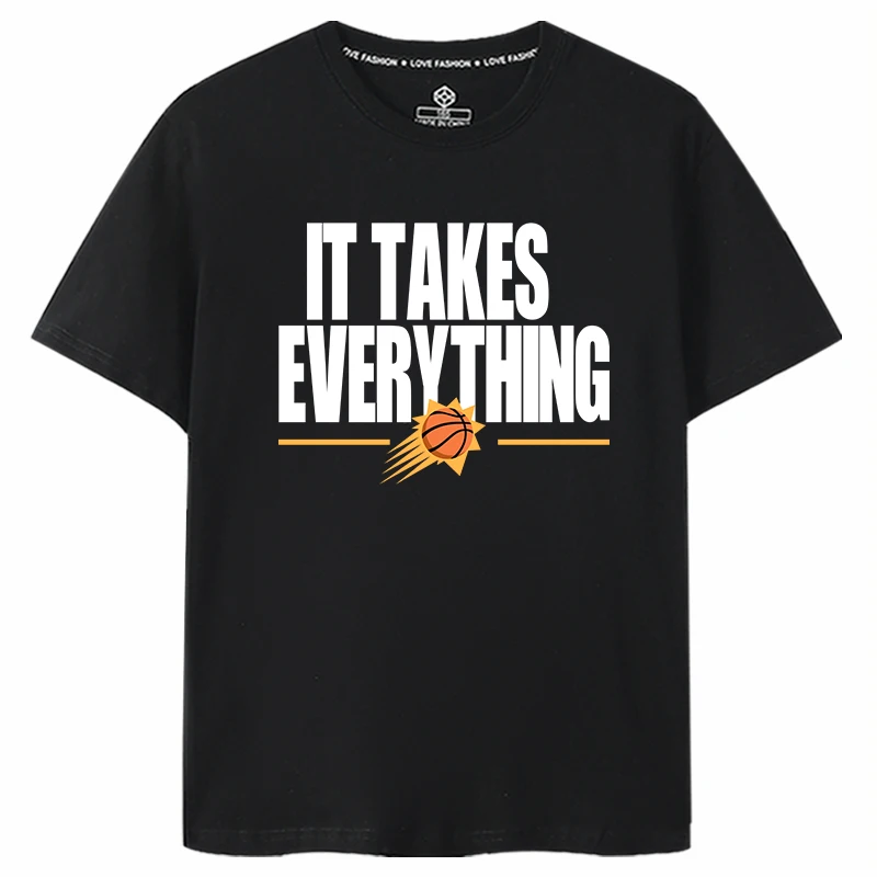 2024 Playoffs Sun Durant libro Baskeall deporte puro algodón redondo Ne ort Sve camiseta juvenil verano sensación fresca camiseta