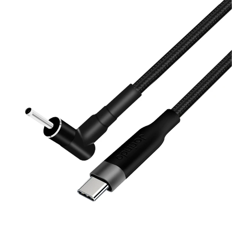 USB C to DC3.0x1.1mm Power Cable for Laptop 20V 5A Braided Power Cord