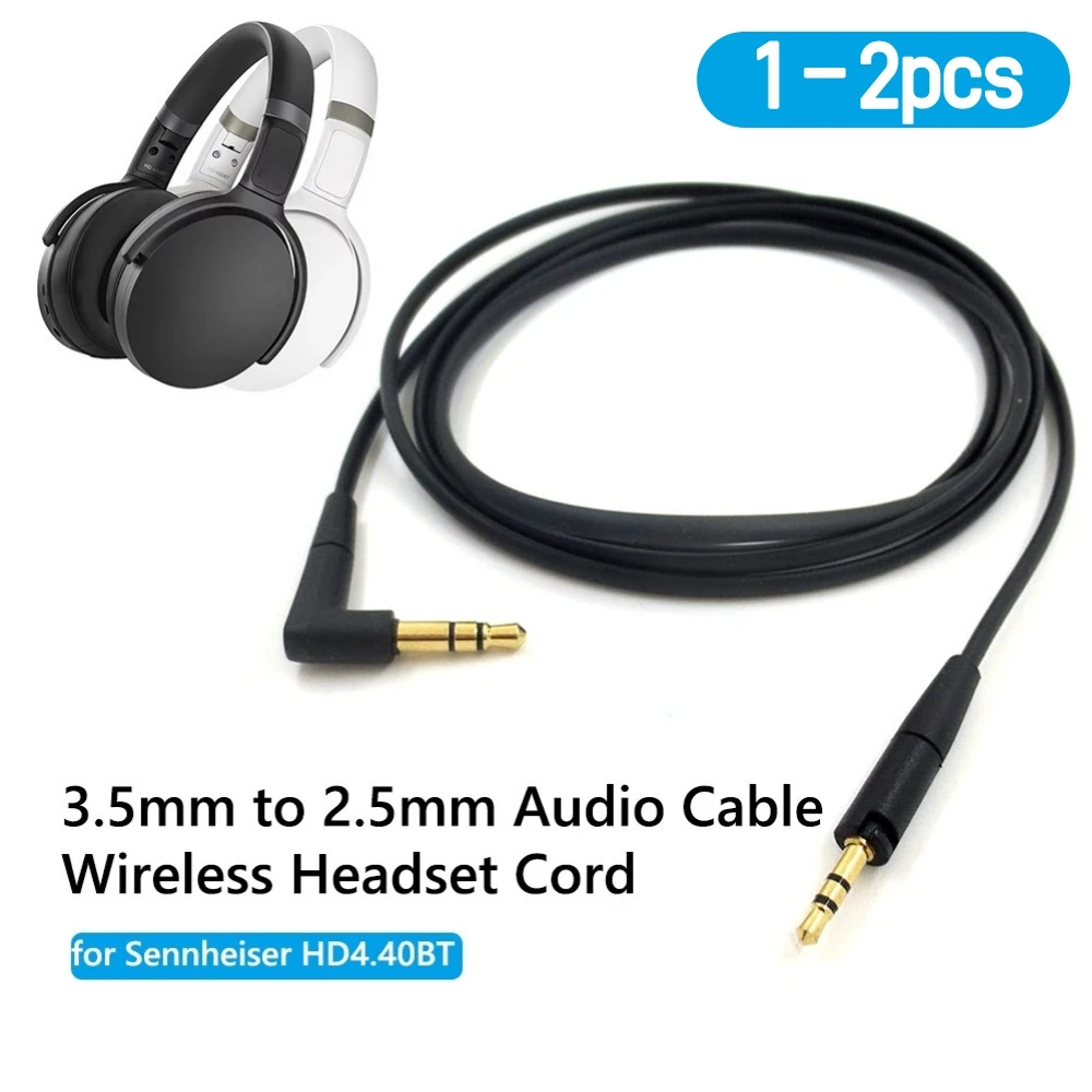 Replacement  Repair Parts Audio Cable For Sennheiser HD400S HD350BT HD4.30 HD4.40BT HD4.50BTNC HD450BT HD458BT Headphones