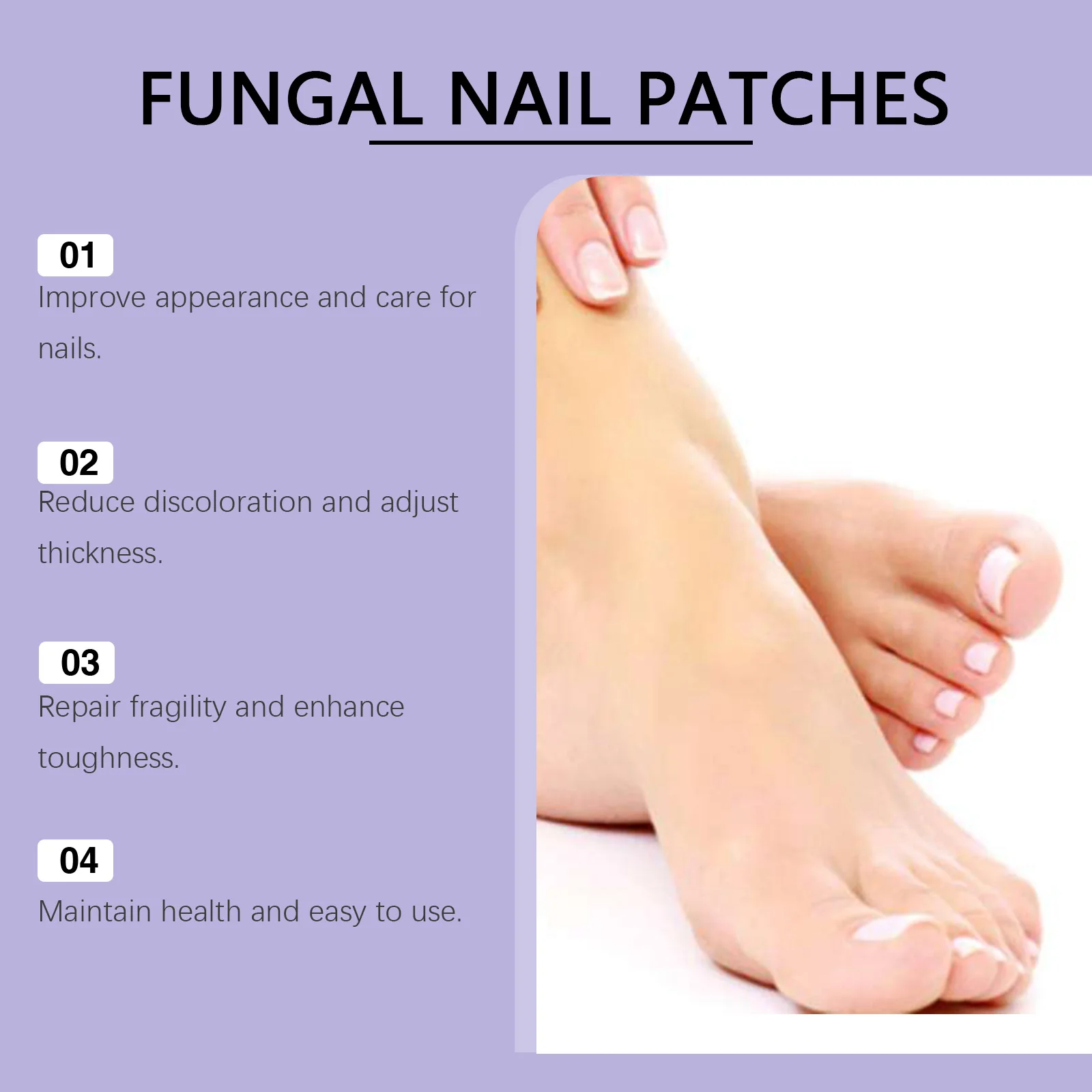 رقع أظافر فطرية، علاج فطريات أظافر القدم قوة إضافية - إصلاح العناية بالأظافر بين عشية وضحاها للأظافر التالفة المتغيرة اللون