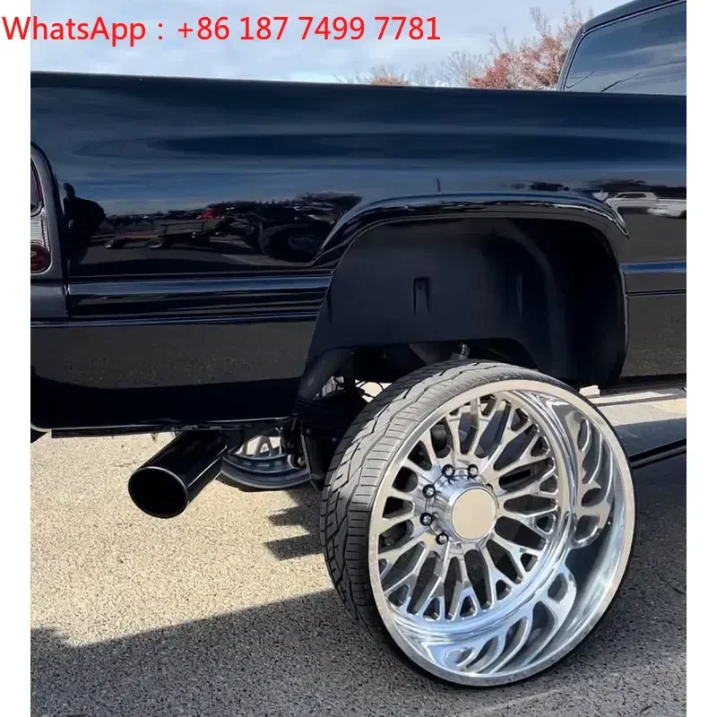 ForgeX OEM Custom 24 Inch Forged Truck Wheels 8x170 Deep Dish Offroad Directional Rims for Chevy Silverado F250 F350
