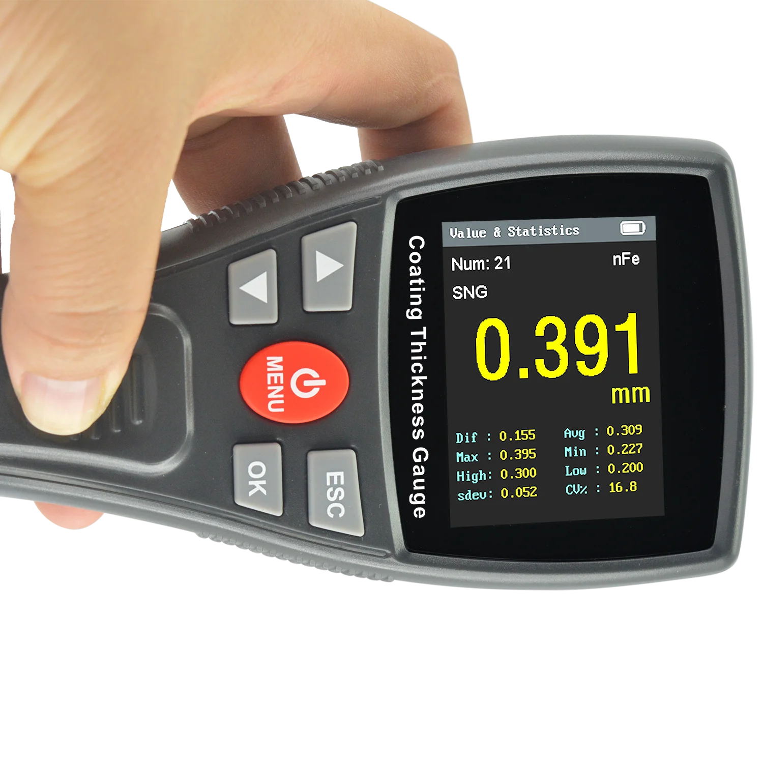 

Digital LCD Automobile Film Measurement Range 0-1500um High-Precision Thickness Meter Car Paint Coating Thickness Tester Gauge