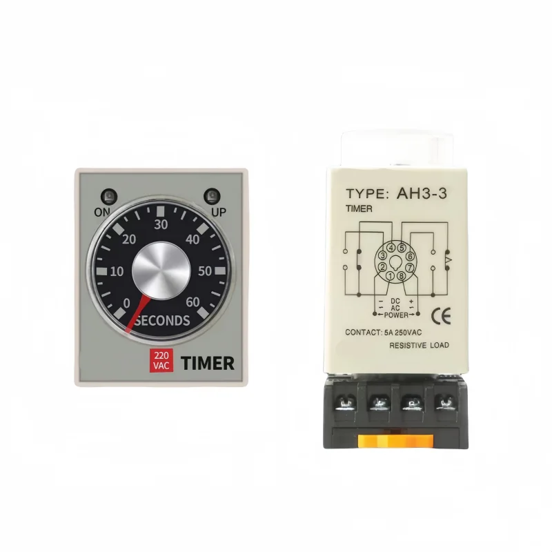 AC 36V 110V 220V 380V DC 24V Delay Timer Time Relay 0~60 Seconds 0~60 Minutes AH3-3 AH3-2 with socket base