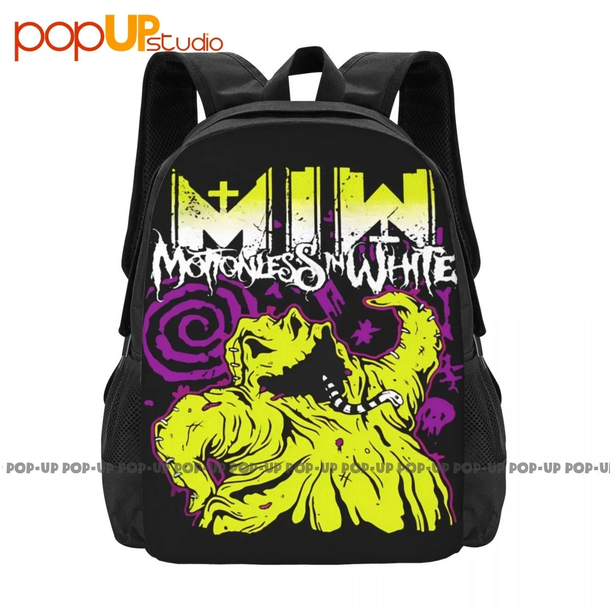 Motionless In White Merch Oogie Boogie Backpack Large Capacity Fashion Schoolbag Personalised Multi-function