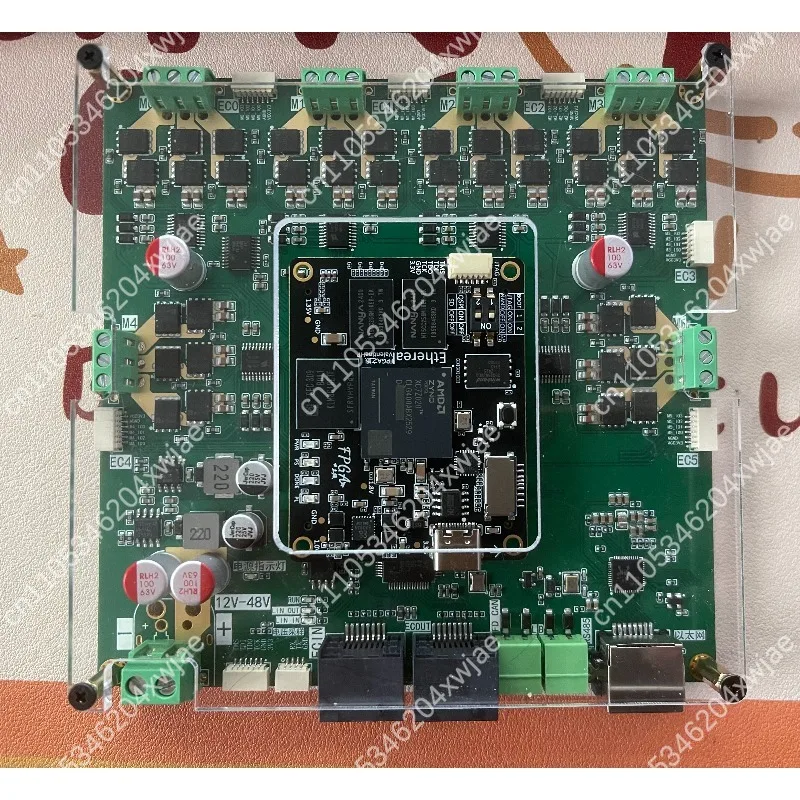 

6-осевая плата контроллера двигателя FOC, поддерживающая EtherCAT, CANFD, Gigabit Ethernet для промышленного управления движением роботов
