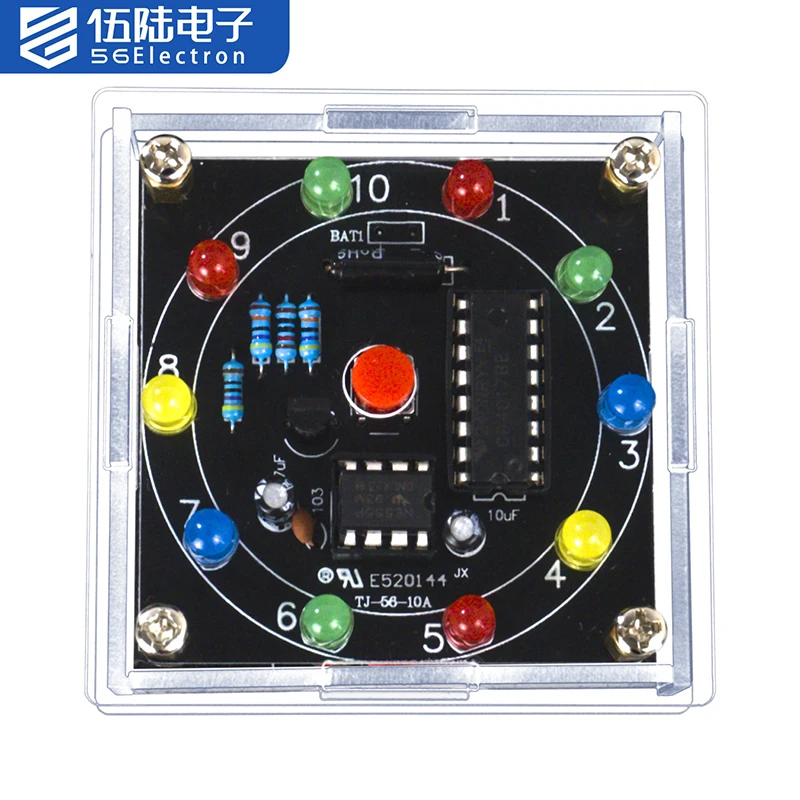 Kit DIY Electronica Analog Lottery Lucky Turntable Welding Assembly Parts Suite for Teaching and Training