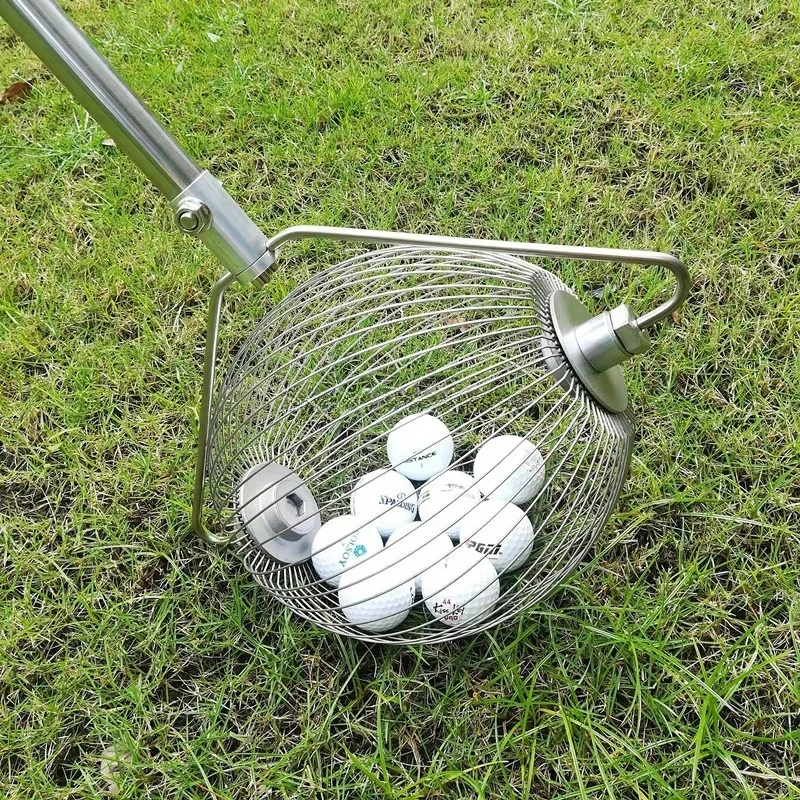 Prezzo all'ingrosso Multifunzione Facile da usare Raccoglitore di palline da tennis Retriever Pickup Basket/Palline da ping pong Strumento per raccogliere frutta dado rotondo