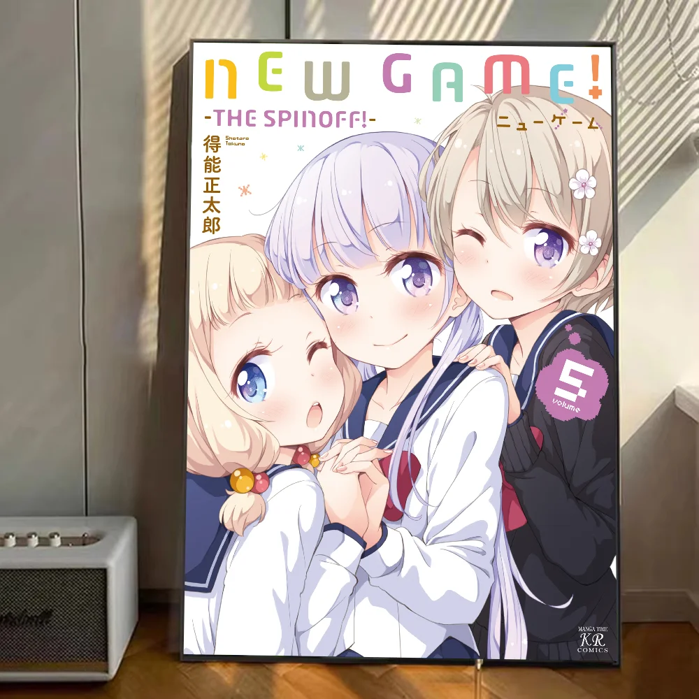 لعبة جديدة أنيمي ملصق ملصقات الفن جداريات حائطية ديكور لعبة غرفة ديكور الهدايا Kawaii HD اللوحة سيارات القط