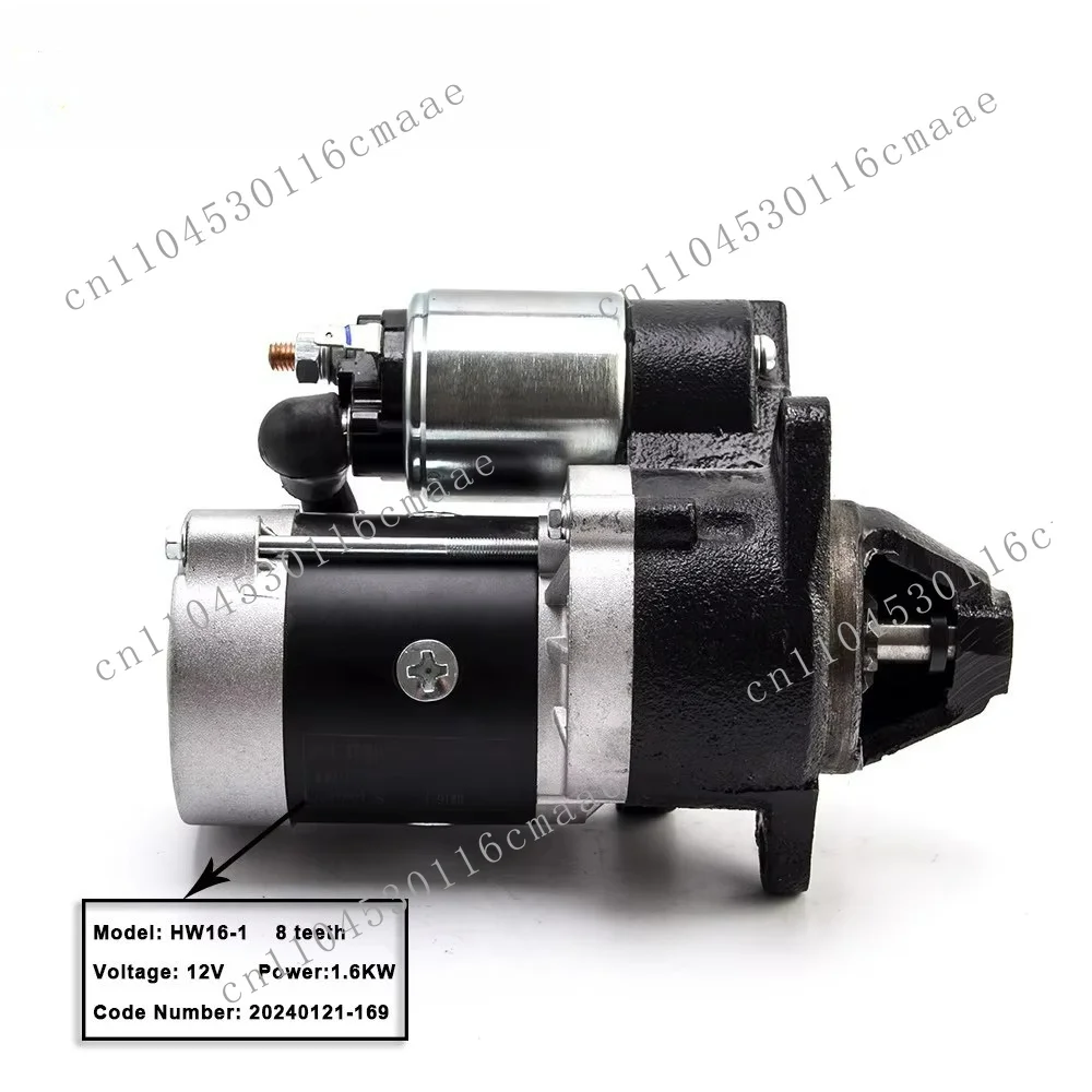 HW16-1 8T 12V 1.6KW engine starter motor 8 gear tooth motor starter