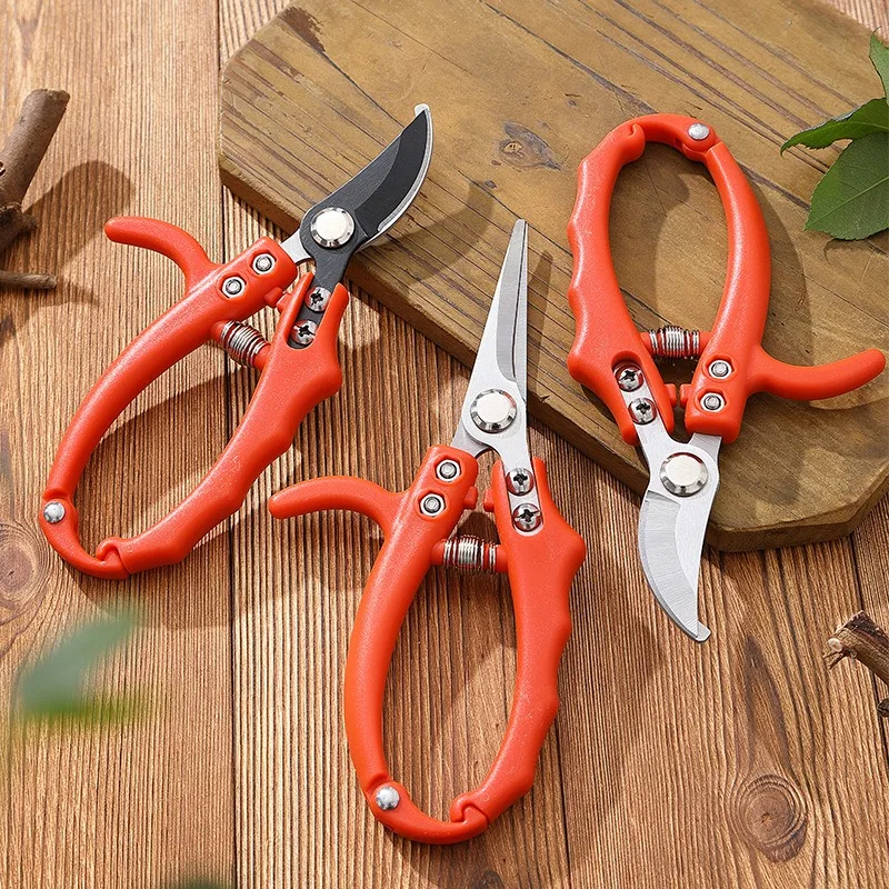 Gardening Branch Scissors Fruit Tree Shears Grafting Pruning for Bonsai Household Garden Non-slip Handle Tools Shears