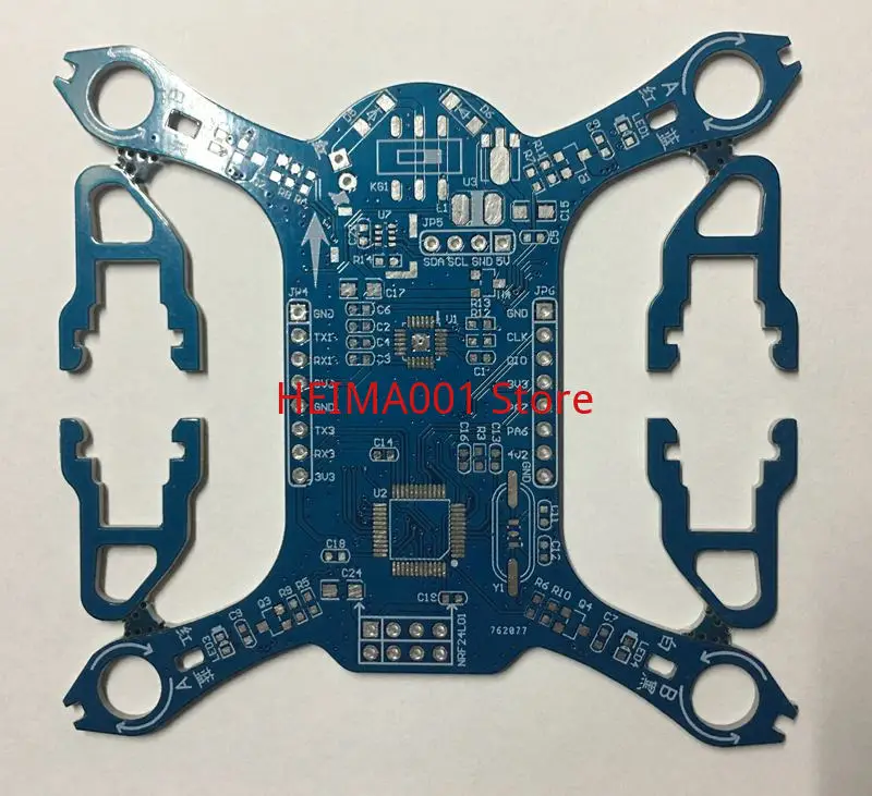 

STM32 Open-source Four Axis Unmanned Aerial Vehicle DIY Open-source Flight Control with Remote Control Bluebird Four Axis