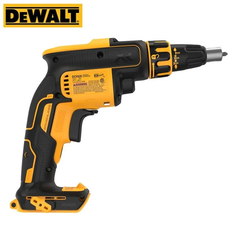 DEWALT DCF620 DCF6202 Brushless Cordless Drywall Screw Gun 20V Lithium Power Handheld Collated Drywall Screw Gun Attachment Tool