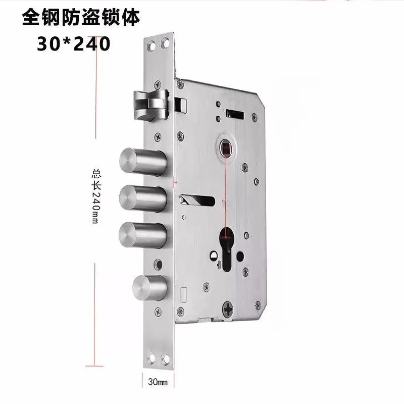 6068  304 stainless steel security door lock body  Internal gear structure Anti stuck for smart fingerprint Lock