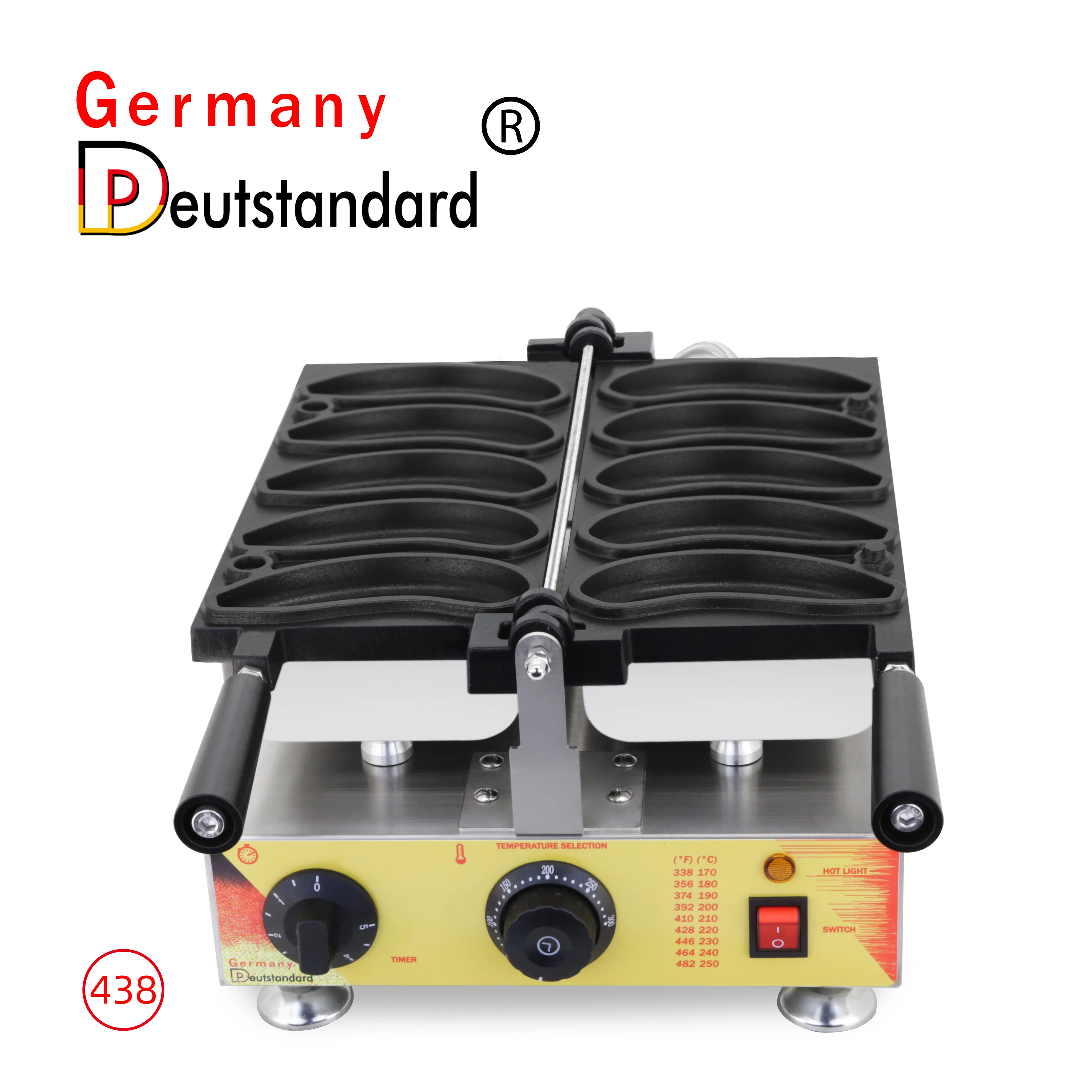 

Snack Food Machine Electric Banana Shaped Smiley Egg Waffle Maker