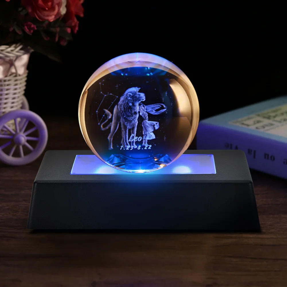 LED Display Base Color Changing Light Stand with USB Cable for 3D Crystal Statues Jewelry (Black, shipped without battery)