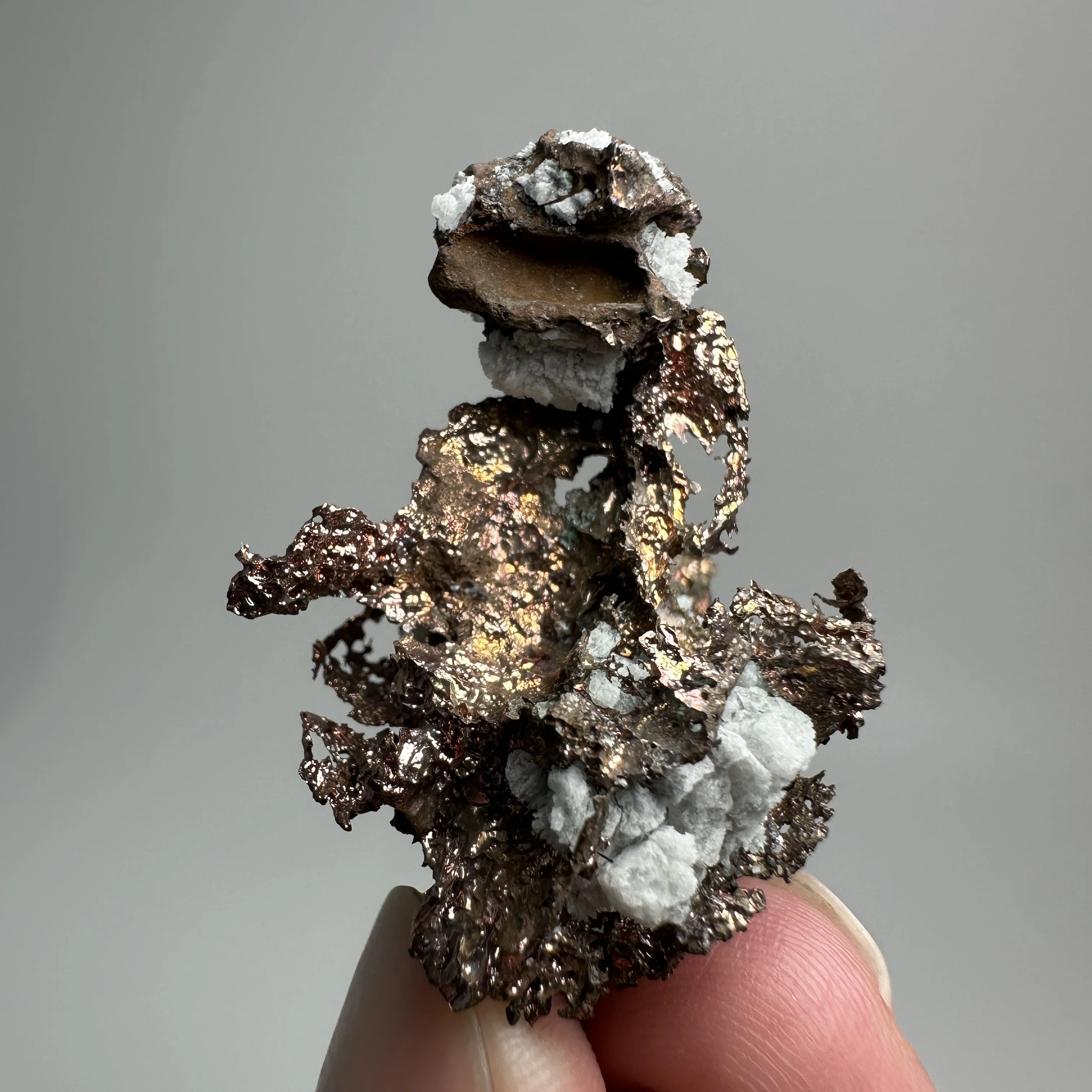 

Natural JIANGXI natural copper mineral specimen + box size 3.4 cm + healing quartz crystals and stones rock gemstone