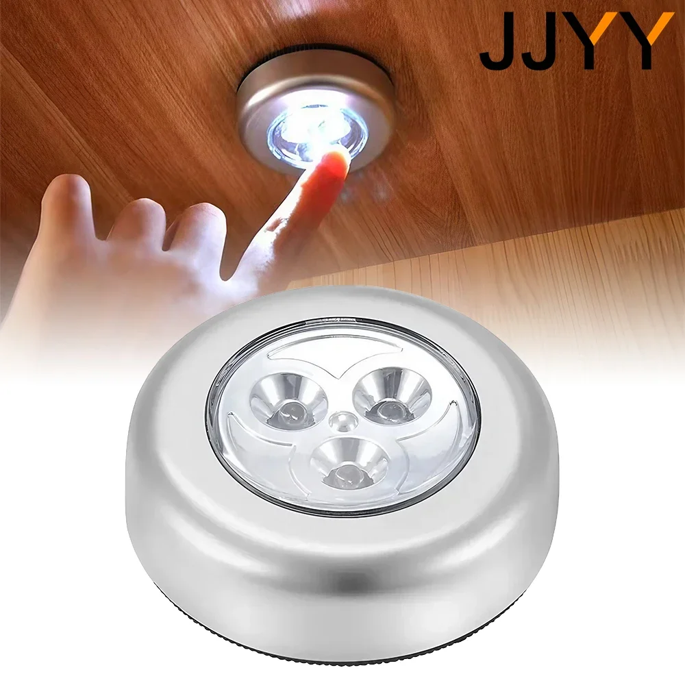 JJYY Mini Touch Night Light Closet Closet Bedroom Staircase Wireless LED Closet Light Battery Powered Cordless Touch Light