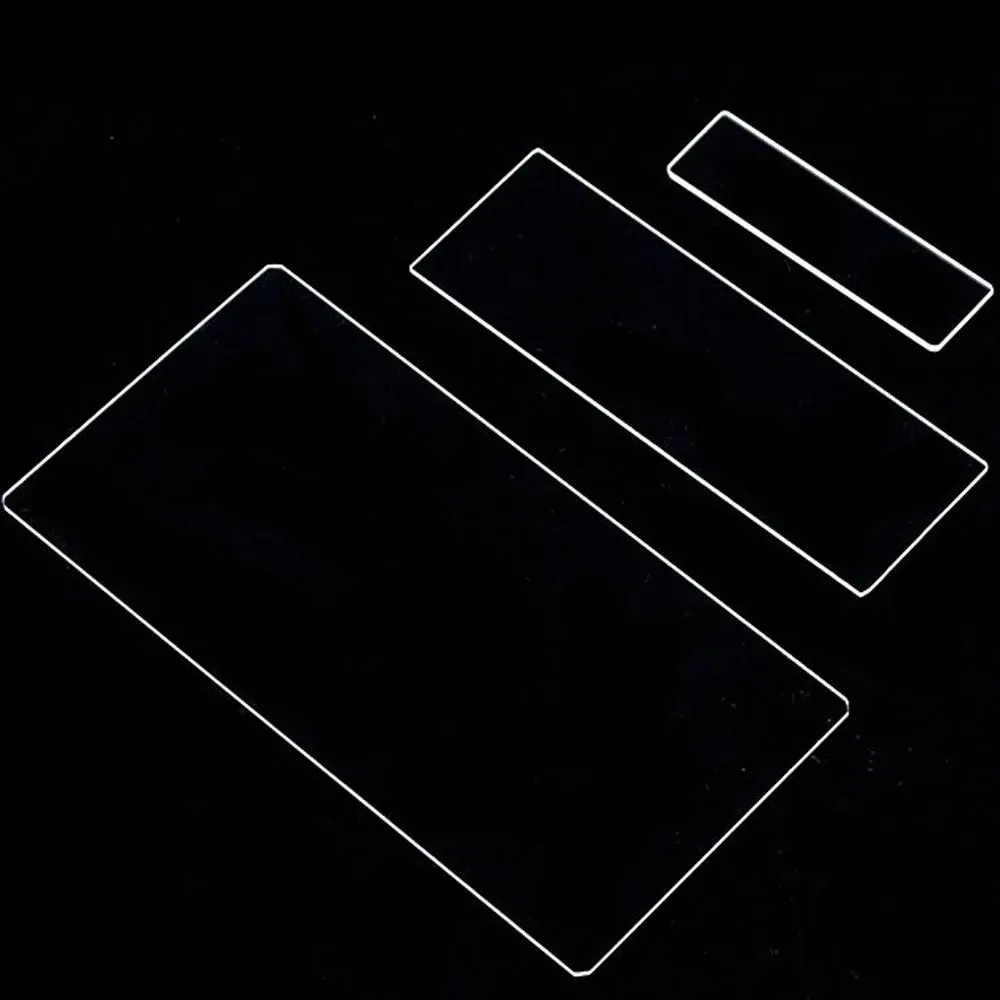 0.1mm  0.2mm 0.5mmQuartz Glass Optical High Temperature Resistant Ultra thin Square Rectangular Circular Disc UV
