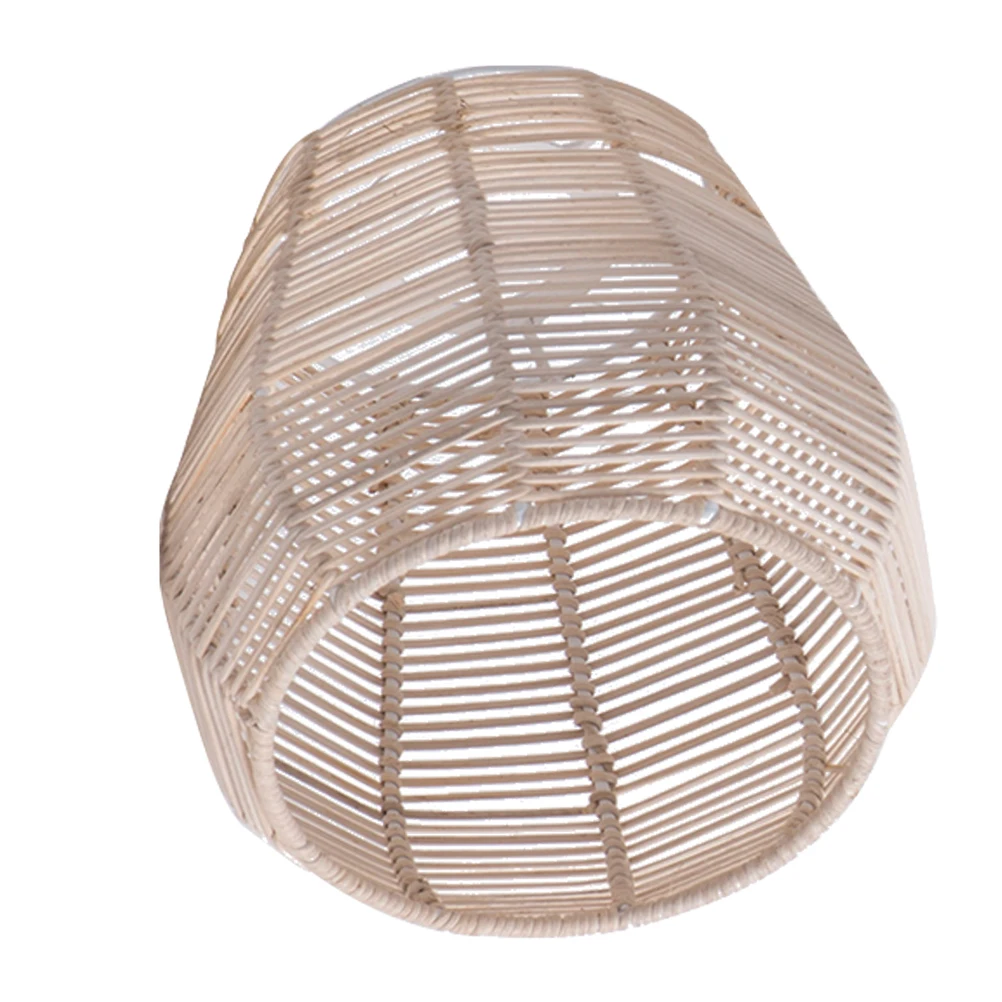 

Rattan Woven Lampshade 6cm Iron Ring E27 Small Pendant Light Shades Hanging Retro Kitchen Ch Modern Unique Lamp