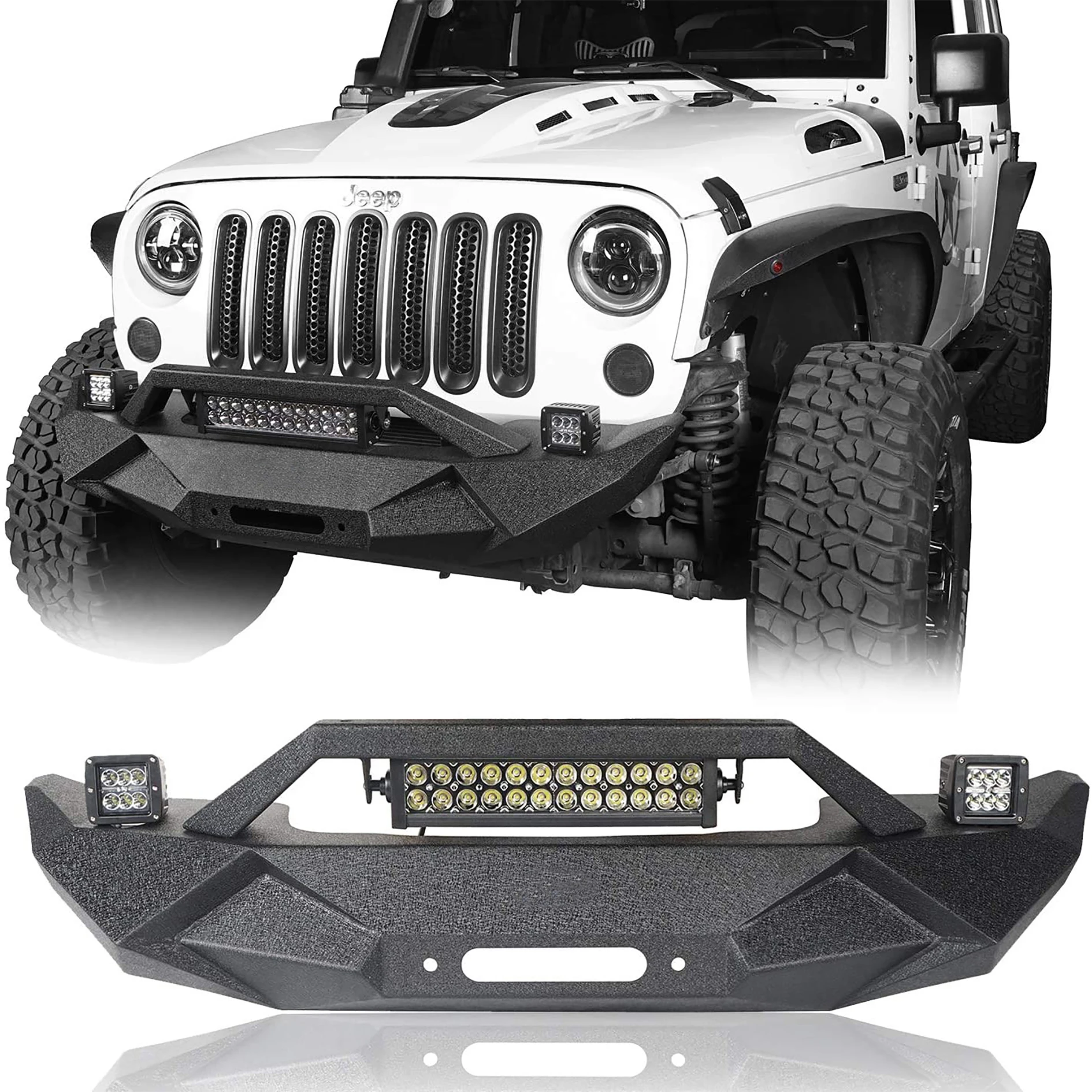 

Blade Front Bumper for Jeep Wrangler JK JL