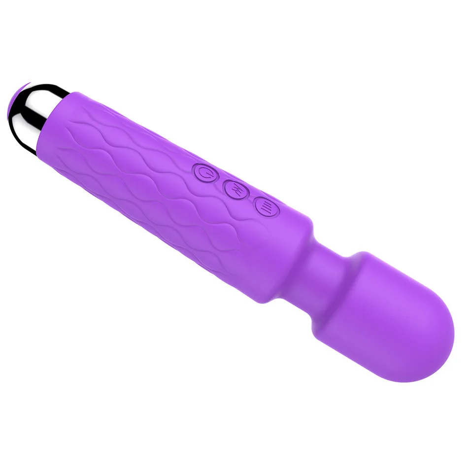 AV Stick With USB Charging, 8 Speed Settings, 20 Frequencies, Infinite Loop Ultra-strong Vibration, Female Adult Toy