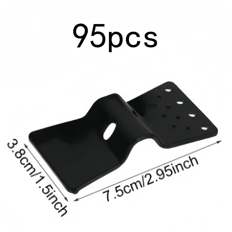 95 pcs Butterfly Net Clamps, Securely Hold Canopy Fabric and Awning, Easy Installation, Weather Resistant