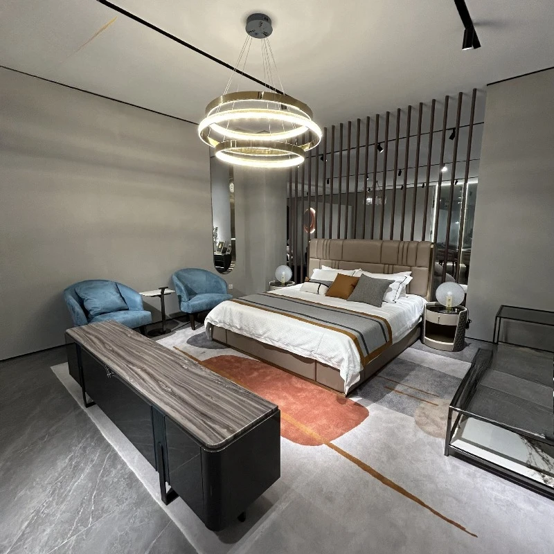 Villa, Hotel Bedroom Set, Modern Bed Set, Modern Luxury Full Bedroom Bed