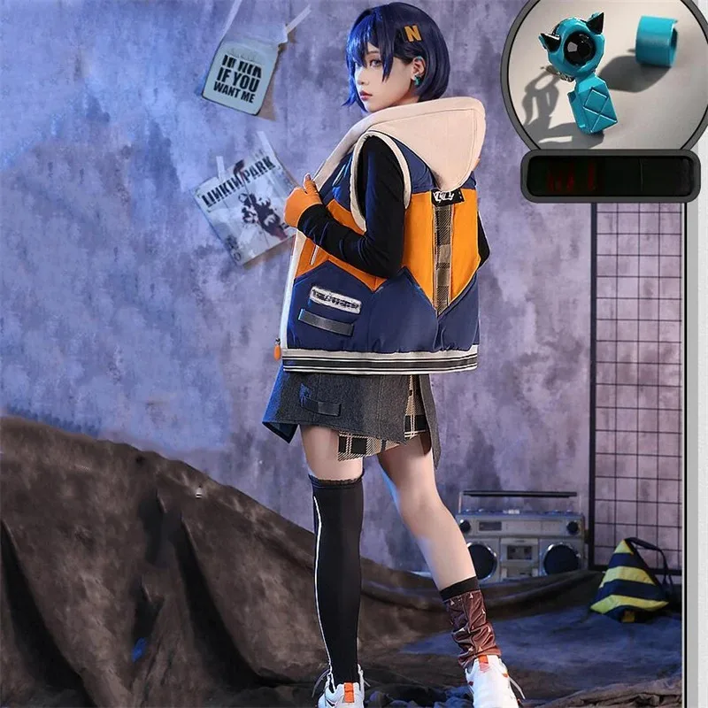 Костюмы для косплея Zenless Zone Zero Belle, униформа, юбка, реквизит, аксессуары, парик, полный комплект, одежда для ролевых игр на Хэллоуин