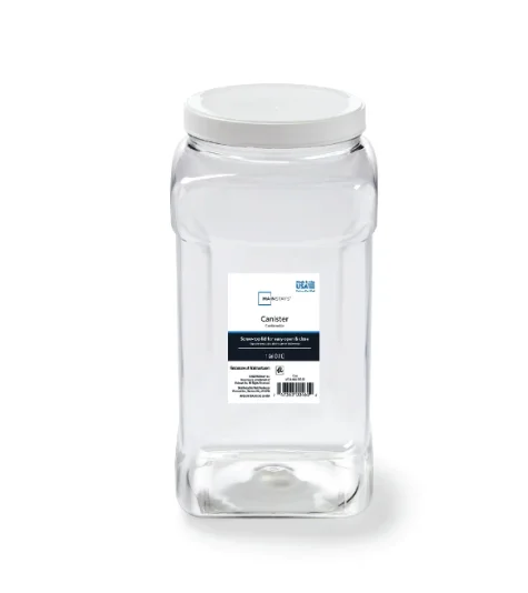 

Mainstays 4-Quart Clear Plastic Canister with White Twist-Top Lid (1 Each) 5.83" x 5.16" x 10.20"