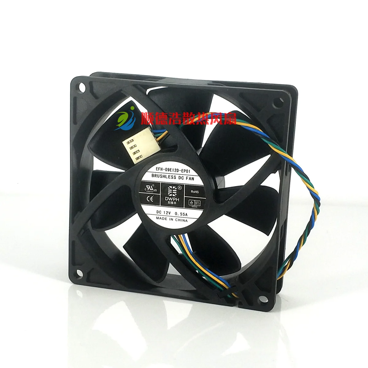 

Ltsf For DWPH EFH-09E12D-EP01 DC 12V 0.55A 90x90x25mm 4-Wire Server Cooling Fan 9cm