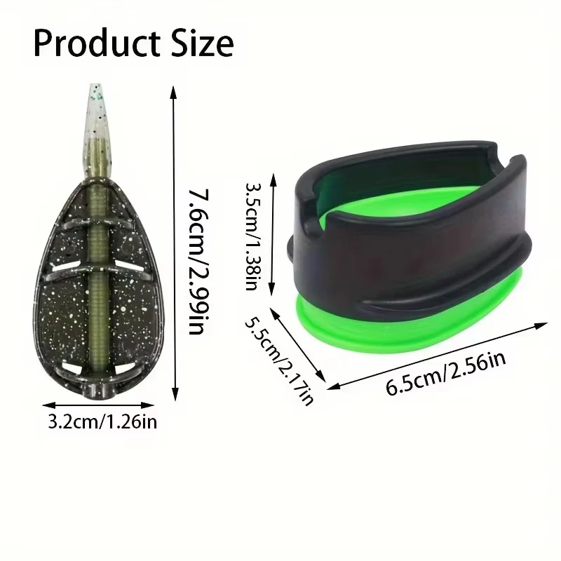 Premium Zinc Alloy Inline Method Feeder for Carp Fishing Tackle, Direct Rig Connection