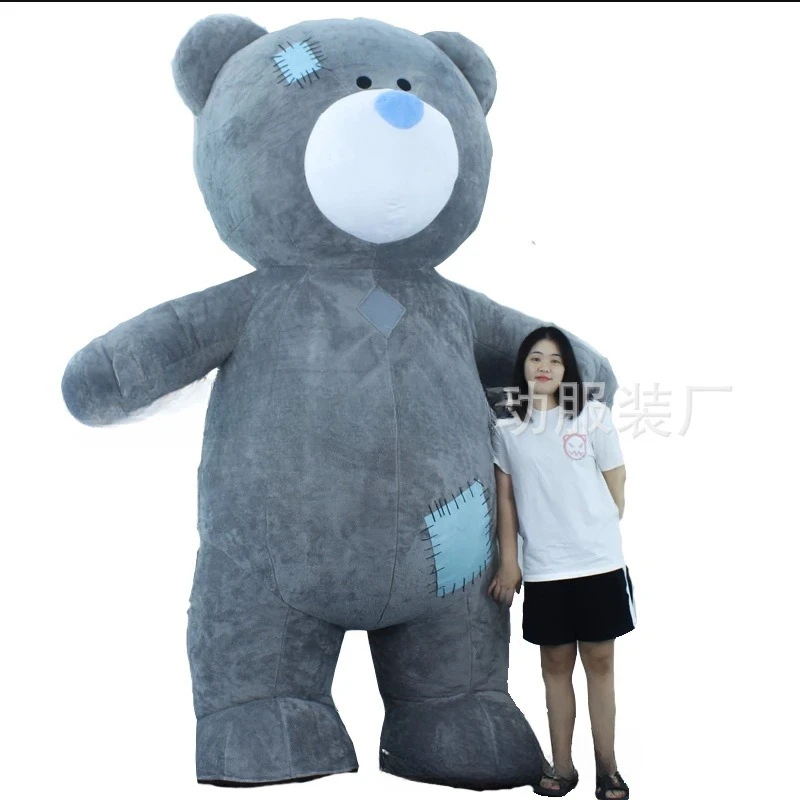 Inflatable Bear Doll Costume Grey Teddy Bear Large Event Performance Costume