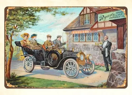 Ryan's Brewery lager beer metal tin sign shop kitchen rustic poster sign