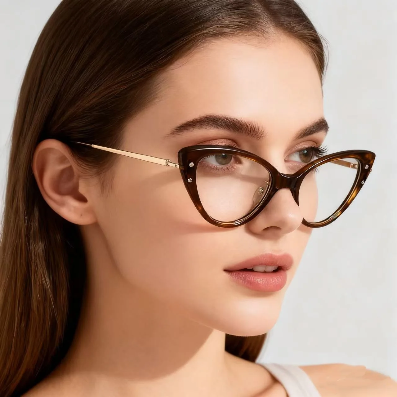 

Women Acetate Glasses Frame High Quality Fashion Reading Glasses Optical Prescription Eyeglasses Frame for Woman Cat Eye Eyewear