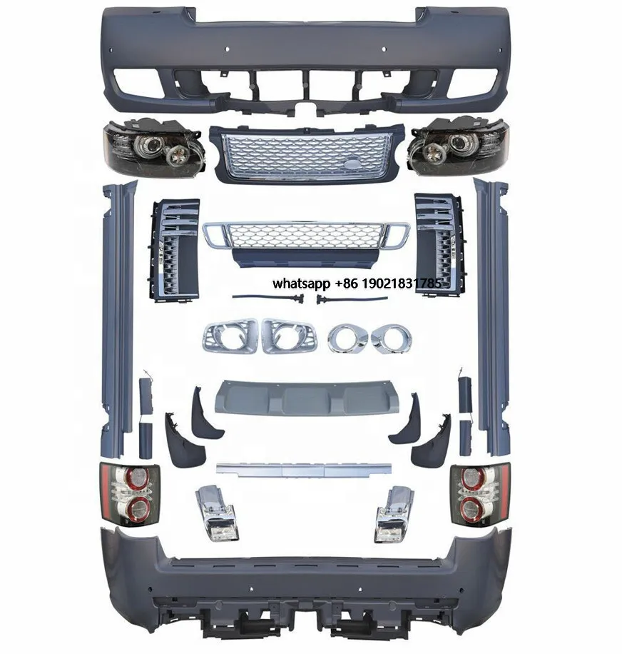 L322 Car Bumper Assy Body Kit Upgrade for  Range Rover Vogue 2002-2009 Facelift to 2010 2011 2012 Exterior Body Parts