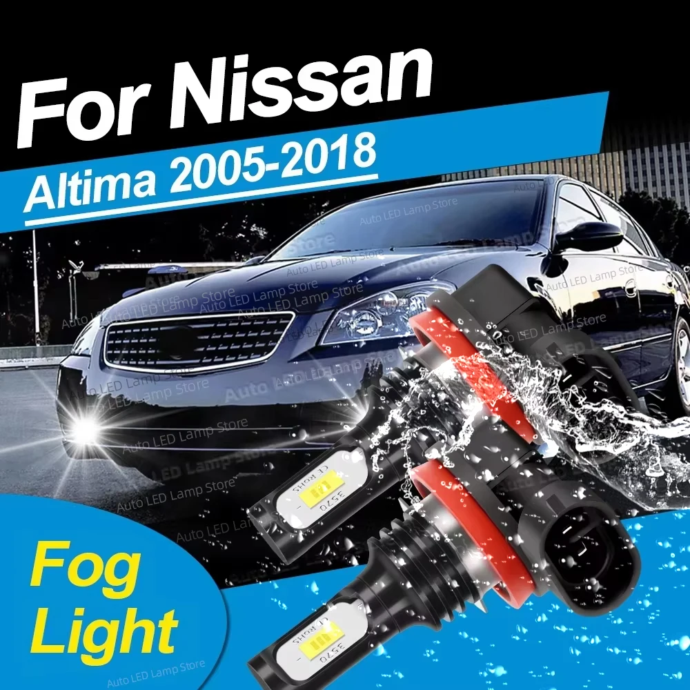 

2pcs LED Fog Light Blub Canbus Lamp 20000LM Ultra Bright For Nissan Altima 2005-2018 2009 2010 2011 2012 2013 2014 2015 2016