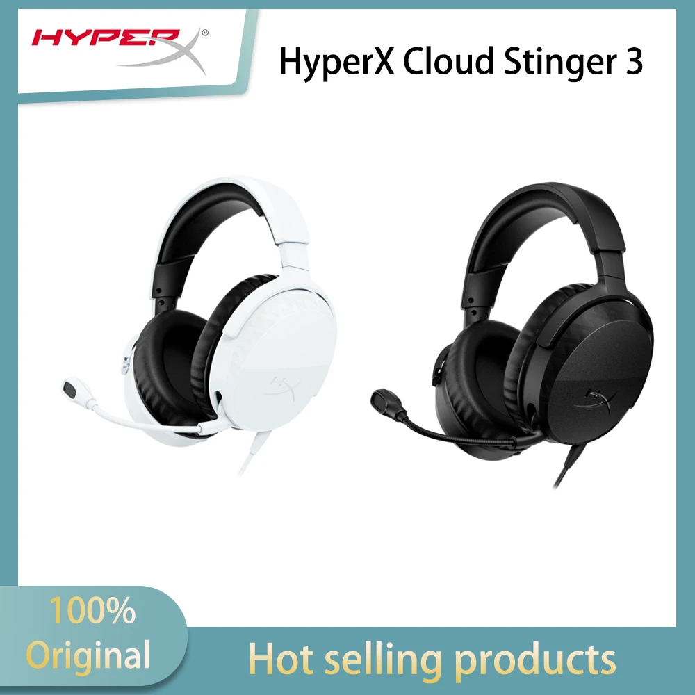 HyperX Cloud Stinger 3 – Gaming Headset  Wired esports gaming headphones with ergonomic tuning, clear voice communication, sturd