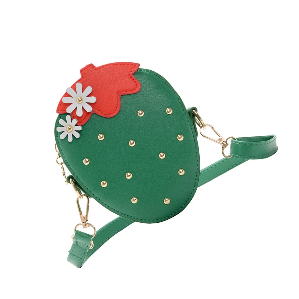 1pc Strawberry Shape Adjustable Strap Crossbody Simple Wallet Bag Bag Purse Wallet Functional Accessories