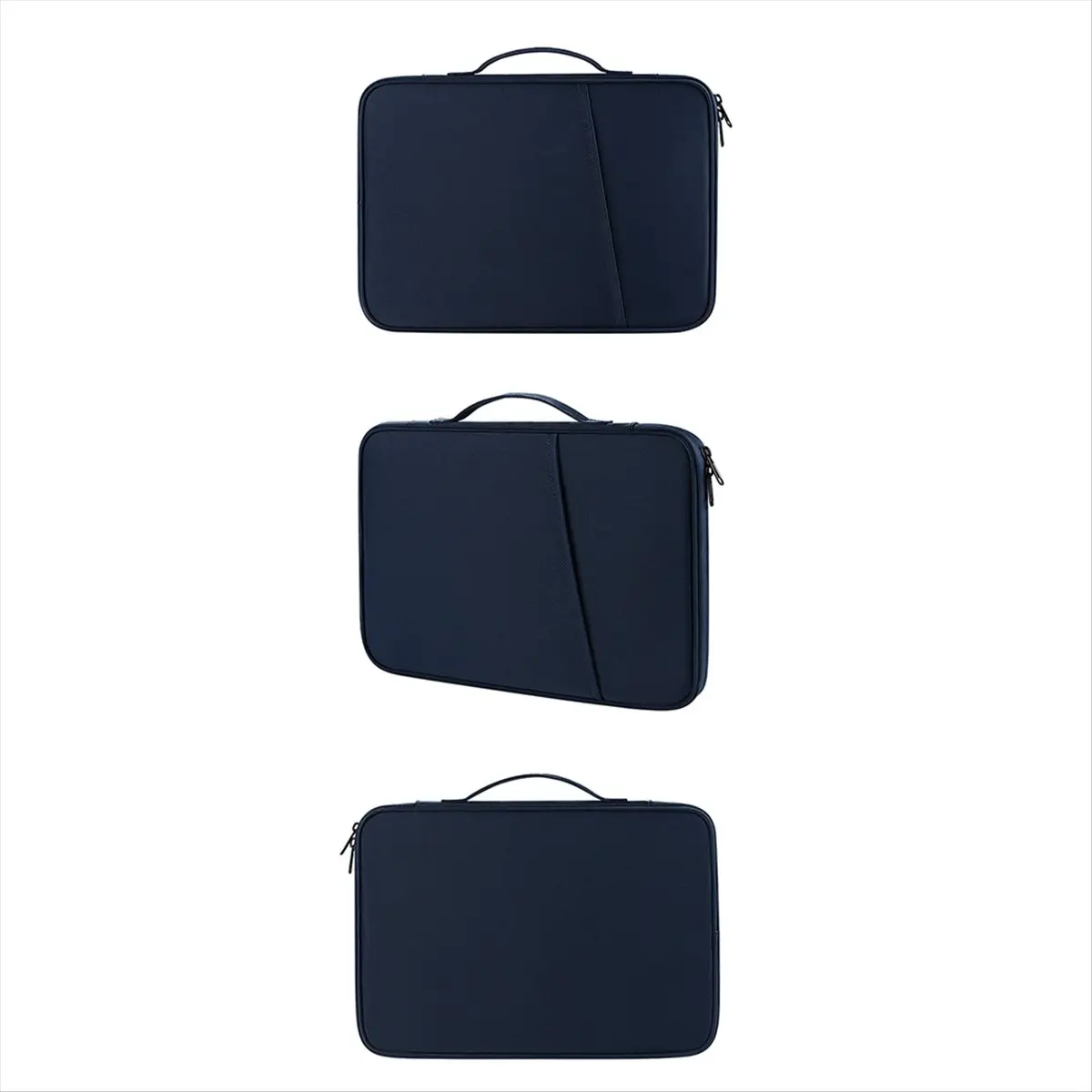 【~ New N07R】Multi-Functional Portfolio Travel File Organizer for 12.9-13 Inch Tablet Sleeve Case Tablet Carrying Bag Blue
