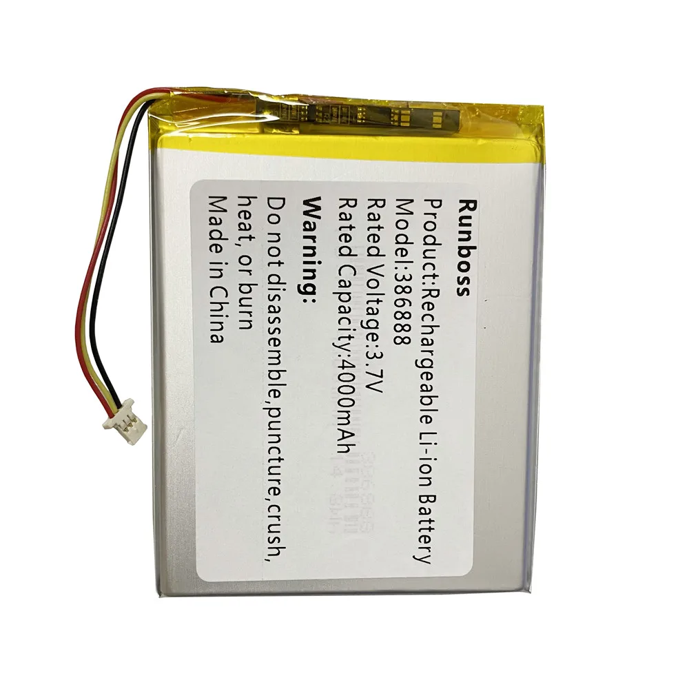 4000mAh 386888 407090 Battery For Onyx Boox i8 DARWIN 3 4 5 6 C63ML C63L T76ML T76SML C65ML C65HD T68 Carta2 N96C/ML E-books
