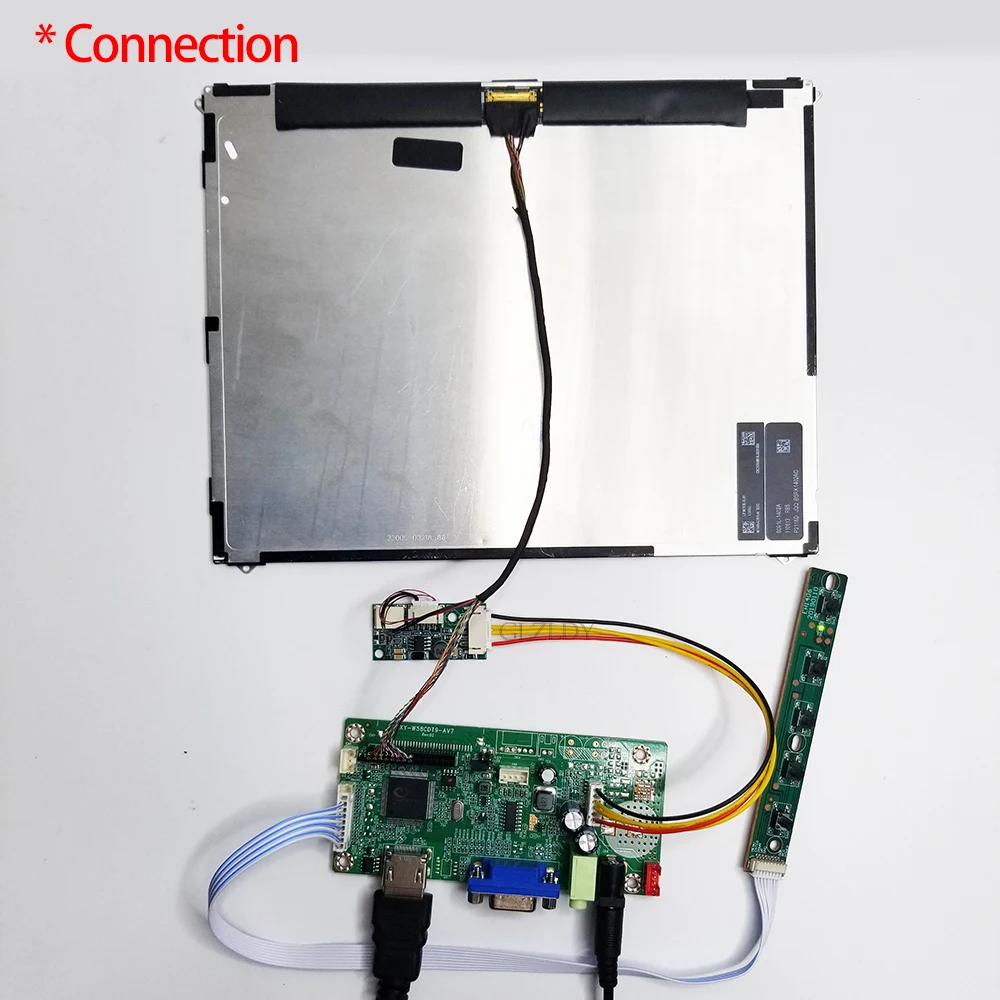 Kit For LP097X02-SL LTN097XL02 Drive Board 30Pin LVDS HDMI ipad1 ipad2 LCD Screen Control Motherboard 9.7 inches 1024*768