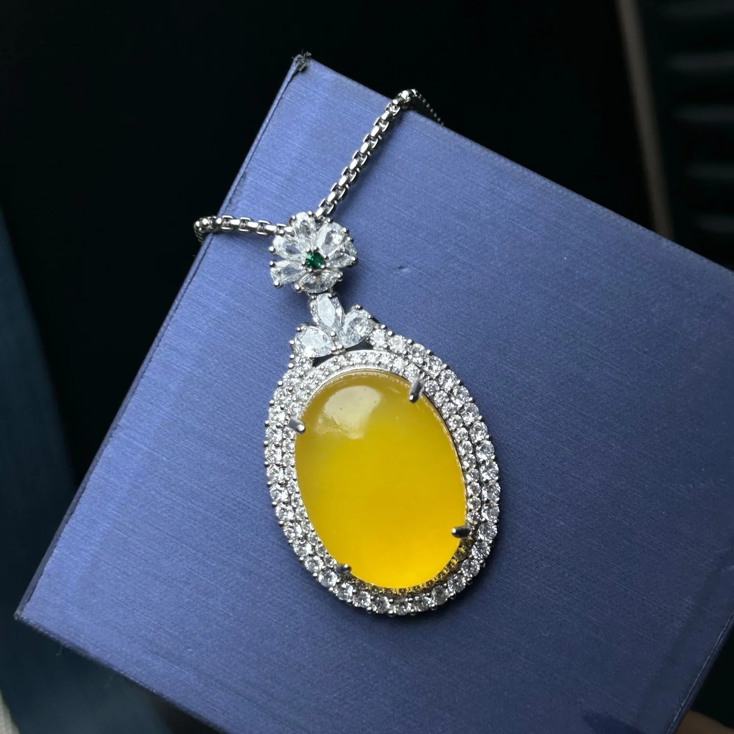 AAA Real Natural high Ice yellow Jade Jadeite Amulet Pendant&Necklaces