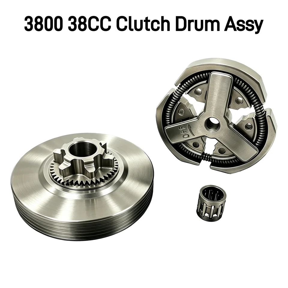 3/8 6T Clutch Drum Assy Fit For Chinese Chainsaw 3800 38cc
